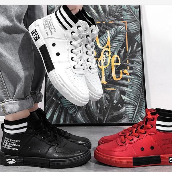 2020 man autumn winter high upper shoes student board shoes martin boots casual board shoes leather boots
2020 man autumn winter high upper shoes student board shoes martin boots casual board shoes leather boots