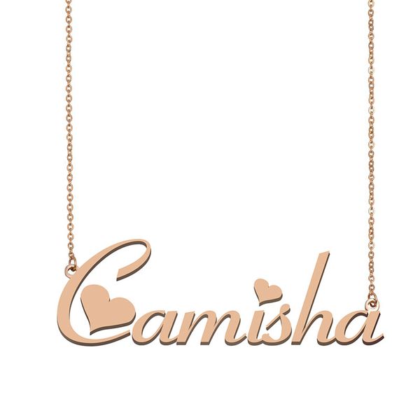camisha name necklace pendant for women girls birthday gift custom nameplate kids friends jewelry 18k gold plated stainless steel, Silver
camisha name necklace pendant for women girls birthday gift custom nameplate kids friends jewelry 18k gold plated stainless steel, Silver