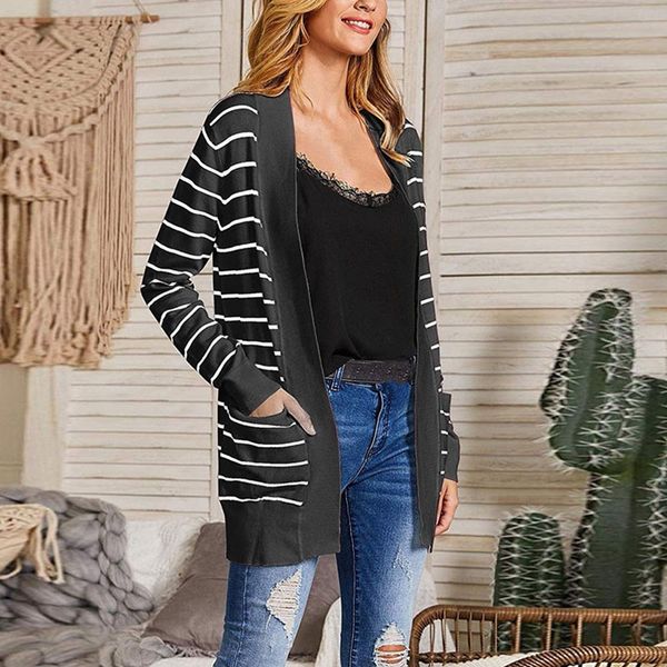 fashion casual striped knitting cardigan women clothing autumn winter slim long sweater 2019 new long sleeves coat, White
fashion casual striped knitting cardigan women clothing autumn winter slim long sweater 2019 new long sleeves coat, White