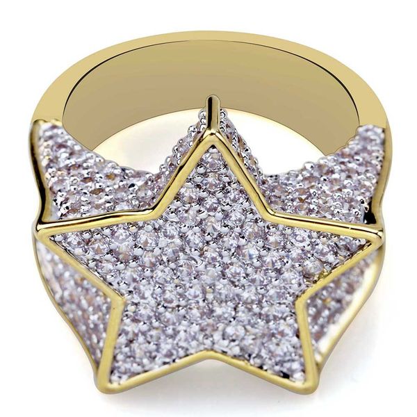 wholesale-europe and the united states big five pointed star men's rings genuine gold plating micro zircons hip-hop ring ornamen, Silver
wholesale-europe and the united states big five pointed star men's rings genuine gold plating micro zircons hip-hop ring ornamen, Silver
