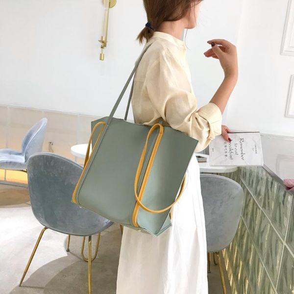 2pcs fashion trend women handbags candy hit color leather large capacity shoulder messenger composite bags set clutch
2pcs fashion trend women handbags candy hit color leather large capacity shoulder messenger composite bags set clutch