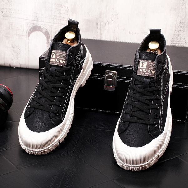 2020 new men designer retro trendy platform casual flats shoes moccasins web celebrity skateboard hip-hop shoes, Black
2020 new men designer retro trendy platform casual flats shoes moccasins web celebrity skateboard hip-hop shoes, Black