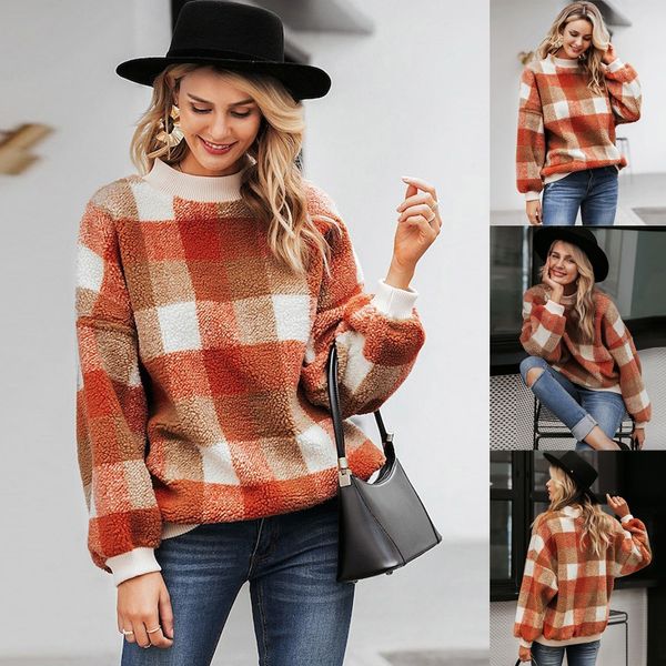casual autumn pullover long-sleeved women winter lattice long sleeve plush pullover faux teddy sweatshirt blouse, Black
casual autumn pullover long-sleeved women winter lattice long sleeve plush pullover faux teddy sweatshirt blouse, Black