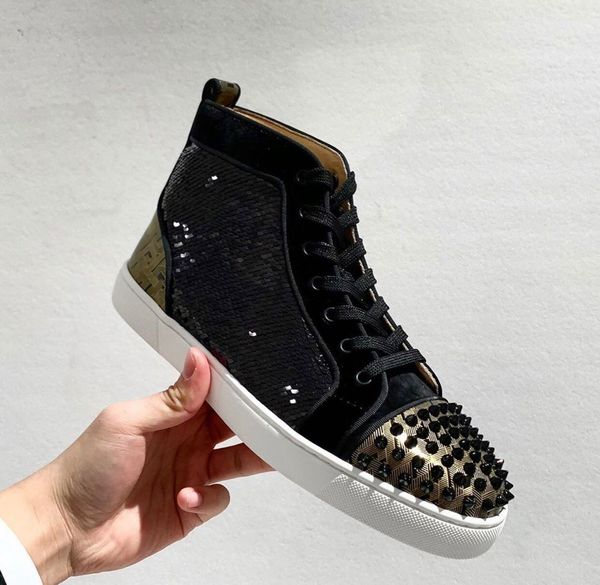 designer spikes sneaker for men,women red bottom shoes black beads leather with rivets walking brand-new casual party wedding
designer spikes sneaker for men,women red bottom shoes black beads leather with rivets walking brand-new casual party wedding