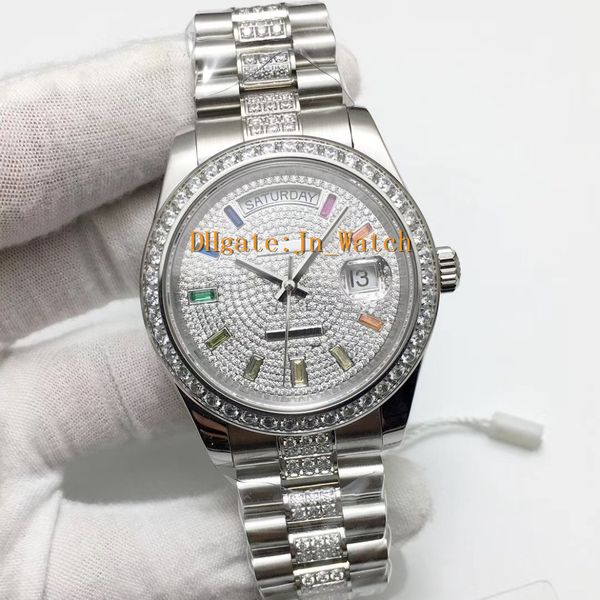 diamond watch automatic movement luxury watch waterproof man 40mm 316 stainless sweep move set diamond iced out watch, Slivery;brown
diamond watch automatic movement luxury watch waterproof man 40mm 316 stainless sweep move set diamond iced out watch, Slivery;brown