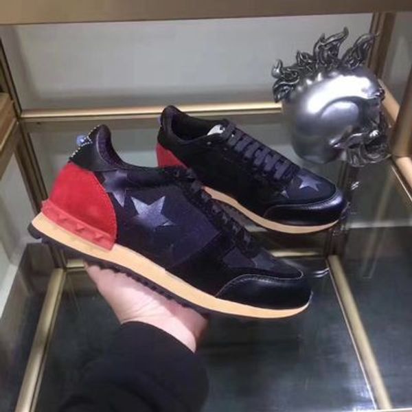 luxury design brand designer genuine leather men sneakers mens race runners women skateboard shoes white sole womens hy08 cs09, Black
luxury design brand designer genuine leather men sneakers mens race runners women skateboard shoes white sole womens hy08 cs09, Black