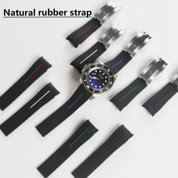 21mm 20mm soft silicone rubber watchband durable stainless steel pin buckle for sub gmt sea watch bracelet colorful +tools, Black;brown
21mm 20mm soft silicone rubber watchband durable stainless steel pin buckle for sub gmt sea watch bracelet colorful +tools, Black;brown