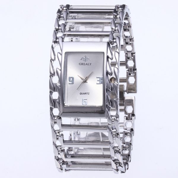 creative alloy bracelet watch tower trapezoidal bracelet square digital women's watch, Slivery;brown
creative alloy bracelet watch tower trapezoidal bracelet square digital women's watch, Slivery;brown