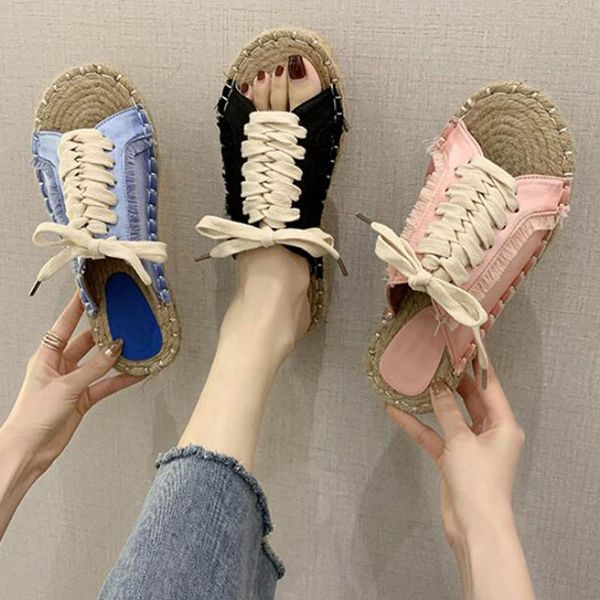 tassel lace up flock flat gladiator sandals wowen flipflops elevated heels shoes woman sewing weave fisherman sandalias2020, Black
tassel lace up flock flat gladiator sandals wowen flipflops elevated heels shoes woman sewing weave fisherman sandalias2020, Black