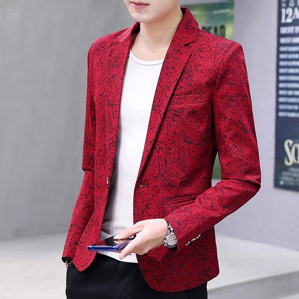 ho new 2019 men printed suit leisure cultivate one's morality shadow youth suit, White;black
ho new 2019 men printed suit leisure cultivate one's morality shadow youth suit, White;black