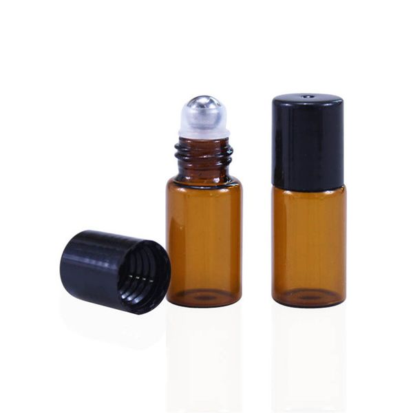 mini amber glass essential bottles 1ml/2ml essential oil roll on bottle stainless steel roller ball travel oil liquid bottle small gift
mini amber glass essential bottles 1ml/2ml essential oil roll on bottle stainless steel roller ball travel oil liquid bottle small gift