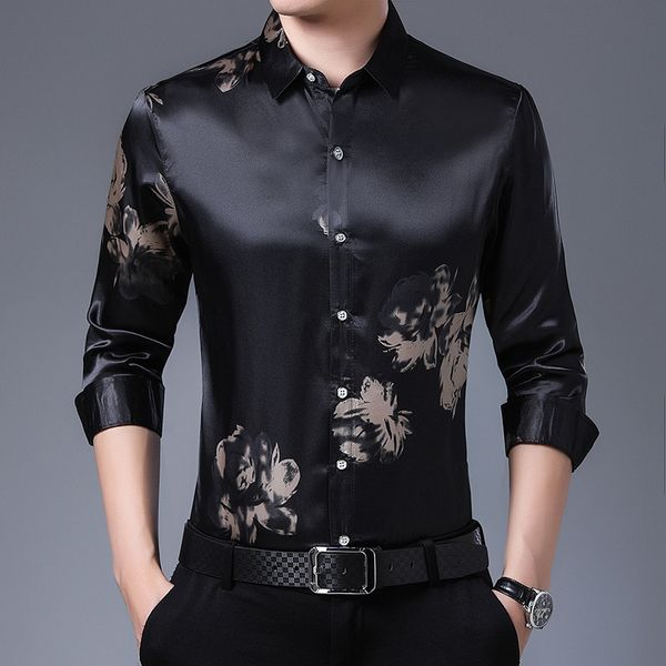 2020 new men's summer fashion casual print black white long sleeve shirt blouse men clothing shirts camisa masculina, White;black
2020 new men's summer fashion casual print black white long sleeve shirt blouse men clothing shirts camisa masculina, White;black