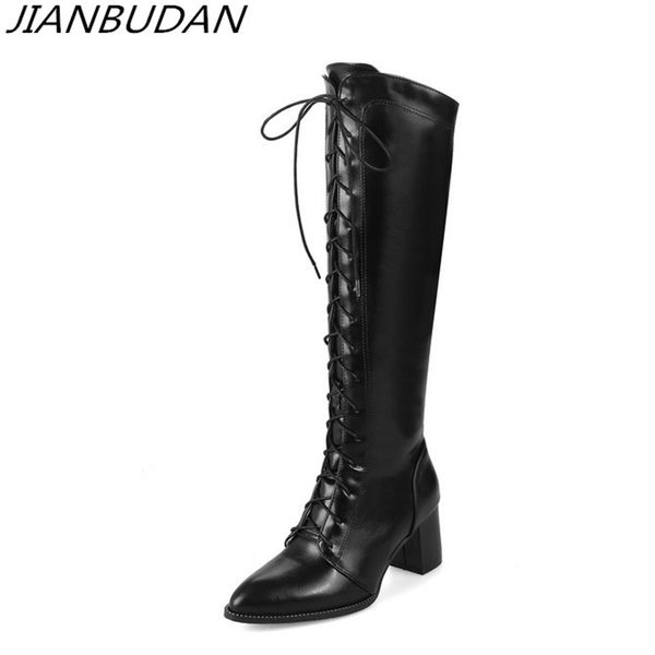jianbudan / lady fashion high tube knight boots pu leather women's heel boots winter leather 34-46, Black
jianbudan / lady fashion high tube knight boots pu leather women's heel boots winter leather 34-46, Black