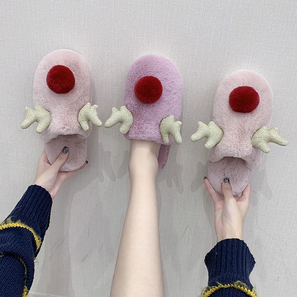 cute non-slip winter animal christmas elk women slippers home comfort floor women shoes indoor plush slipper, Black
cute non-slip winter animal christmas elk women slippers home comfort floor women shoes indoor plush slipper, Black