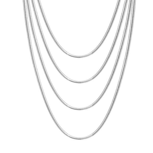 abadon 2mm round copper snake chain necklace women men girls boys italy jewelry 18 inch, Silver
abadon 2mm round copper snake chain necklace women men girls boys italy jewelry 18 inch, Silver