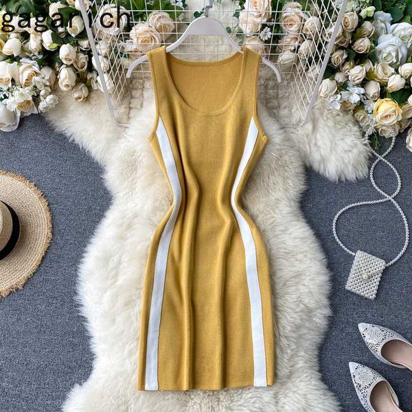 gagarich women sleeveless dress summer 2020 new korean fashion mixed color stripe waist elastic knitted hip short vestido, Black;gray
gagarich women sleeveless dress summer 2020 new korean fashion mixed color stripe waist elastic knitted hip short vestido, Black;gray