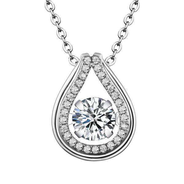 100% real 925 sterling silver dancing diamond jewelry women pendant necklace for engagement gift
100% real 925 sterling silver dancing diamond jewelry women pendant necklace for engagement gift