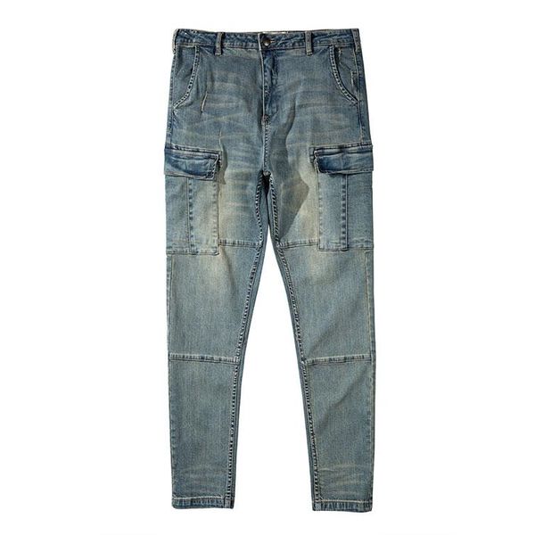 men jorgger pocket new jeans new style men's distressed destroyed pants white ripped patches skinny biker jeans slim trousers 2020ss, Blue
men jorgger pocket new jeans new style men's distressed destroyed pants white ripped patches skinny biker jeans slim trousers 2020ss, Blue