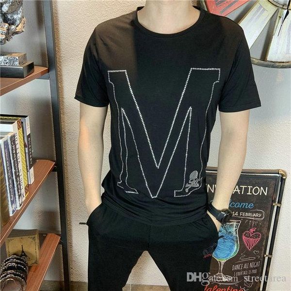 wholesale luxury t shirts fashion design men's t shirt designer skull applique summer short sleeve men's t shirt clothing size m-3, White;black
wholesale luxury t shirts fashion design men's t shirt designer skull applique summer short sleeve men's t shirt clothing size m-3, White;black