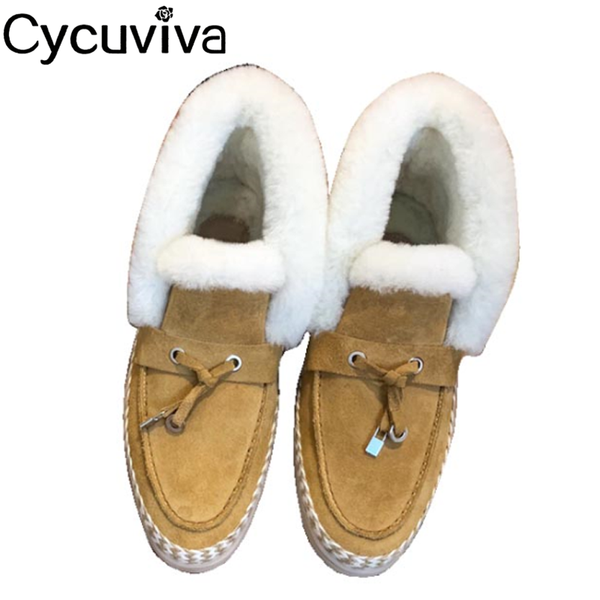 new wool snow boots women suede metal lock fur collar runway flat walk shoes comfortable high warm winter boots femme, Black
new wool snow boots women suede metal lock fur collar runway flat walk shoes comfortable high warm winter boots femme, Black