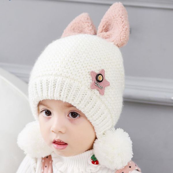 2 to 5 years thick lining kids winter hat for girls knit pompom beanies with hair bow lovely ear flap cap, Yellow
2 to 5 years thick lining kids winter hat for girls knit pompom beanies with hair bow lovely ear flap cap, Yellow
