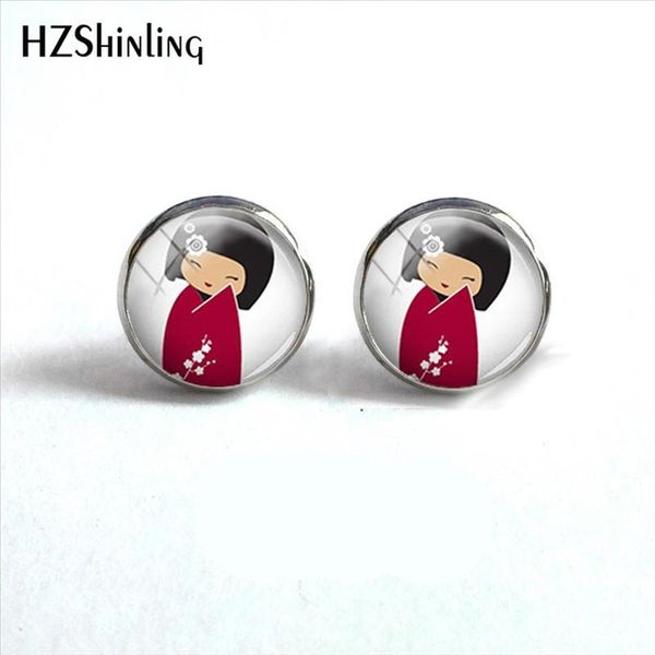 2019 new kokeshi japanese dolls round earring silver glass dome cabochon earrings handmade p jewelry hz4, Golden;silver
2019 new kokeshi japanese dolls round earring silver glass dome cabochon earrings handmade p jewelry hz4, Golden;silver