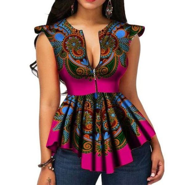 summer african fashion elegant ethnic plus size blouse women casual slim zipper pleated print female 2019 chic shirts, White
summer african fashion elegant ethnic plus size blouse women casual slim zipper pleated print female 2019 chic shirts, White