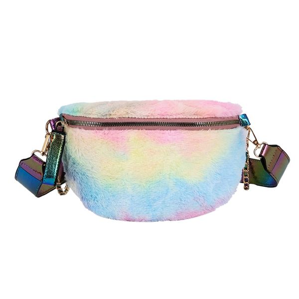 women faux fur chest bags chain furry plush shoulder bag messenger bum waist bag harajuku waist pack zipper tie dye handbags
women faux fur chest bags chain furry plush shoulder bag messenger bum waist bag harajuku waist pack zipper tie dye handbags