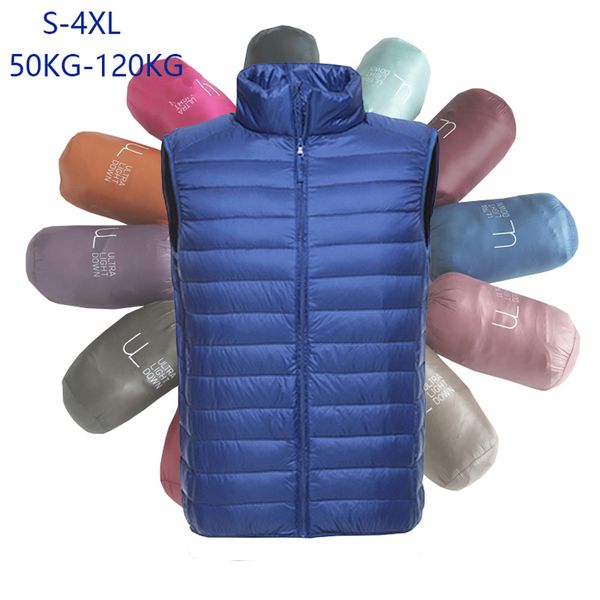 new autumn winter ultra thin lightweight down jacket mens vest stand collar white duck down coat plus size s-4xl, Black
new autumn winter ultra thin lightweight down jacket mens vest stand collar white duck down coat plus size s-4xl, Black