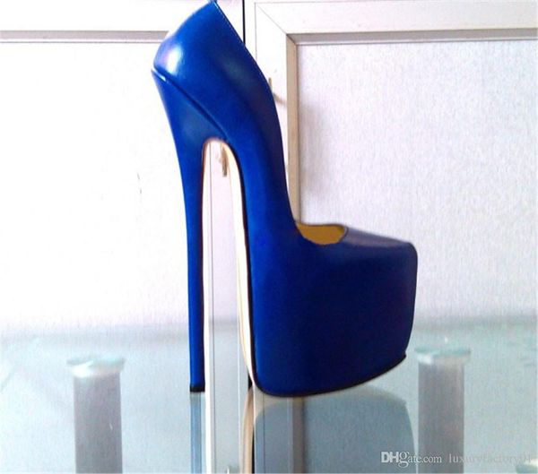 Cu tomized blue patent leather pump extreme high heel 22cm heel with platform women pump feti h high heel pump ingle hoe how
Cu tomized blue patent leather pump extreme high heel 22cm heel with platform women pump feti h high heel pump ingle hoe how