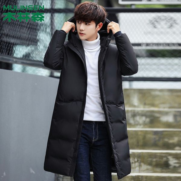 mulinsen mid-length down jacket men's warm casual coat winter thick warm hooded men's down jacket, Black
mulinsen mid-length down jacket men's warm casual coat winter thick warm hooded men's down jacket, Black