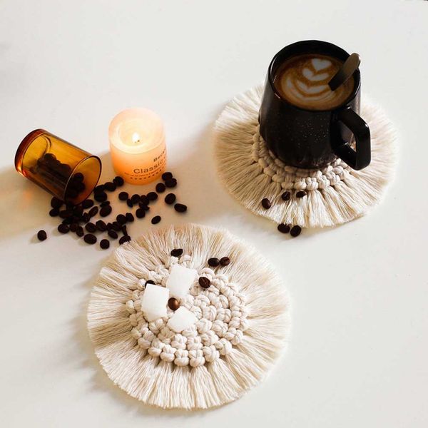 3 types hand-woven cotton dining table mat heat insulation pot holder round coasters coffee cup table placemats mug
3 types hand-woven cotton dining table mat heat insulation pot holder round coasters coffee cup table placemats mug