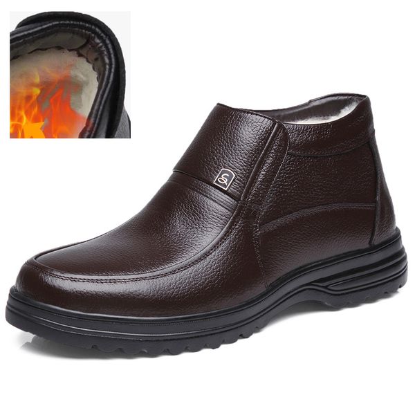 new fashion men boots waterproof non-slip men ankle snow boots shoes warm fur plush man winter shoes, Black
new fashion men boots waterproof non-slip men ankle snow boots shoes warm fur plush man winter shoes, Black