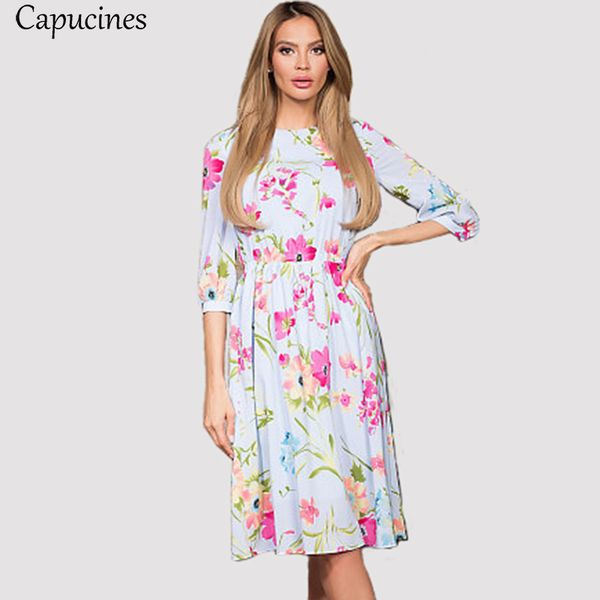 casual dresses elegant lantern sleeve floral print summer dress women o-neck elastic waist fashion lady office work wear vestidos, Black;gray
casual dresses elegant lantern sleeve floral print summer dress women o-neck elastic waist fashion lady office work wear vestidos, Black;gray