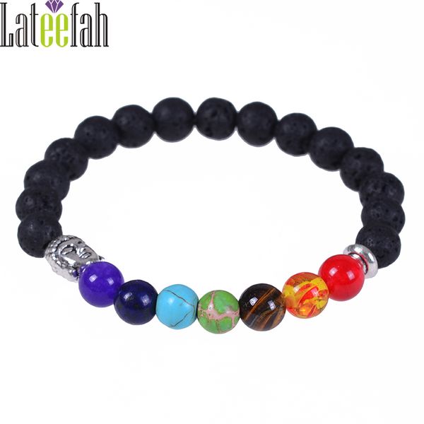 lateelah fashion jewelry lava stone bracelet buddha bracelet vintage stone round bead bouncy, Black
lateelah fashion jewelry lava stone bracelet buddha bracelet vintage stone round bead bouncy, Black