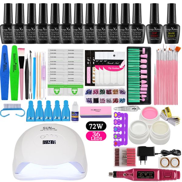 nail set 36w/48w/72w &12 color set polish nail gel uv lamp art manicure kits electric machine handle with extension kit
nail set 36w/48w/72w &12 color set polish nail gel uv lamp art manicure kits electric machine handle with extension kit
