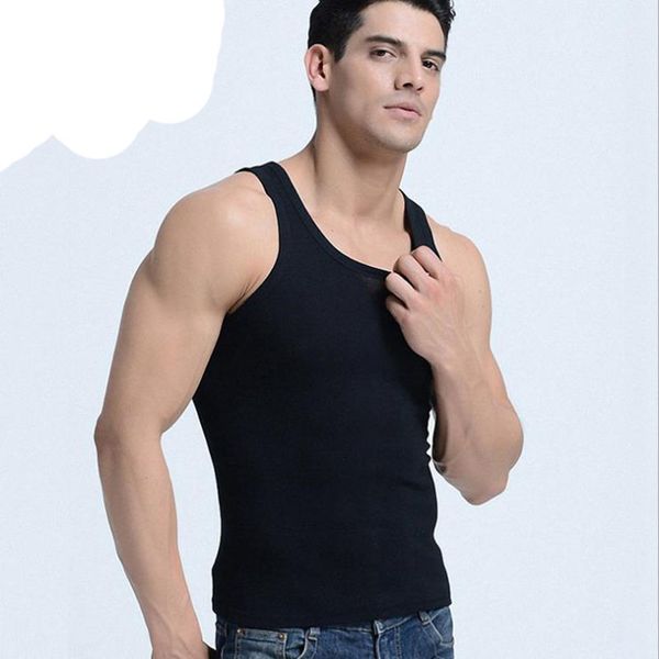 cotton mens bodybuilding fitness sleeveless tank muscle vest cotton stretchy undershirts o-neck gymclothing sweaty shirt, White;black
cotton mens bodybuilding fitness sleeveless tank muscle vest cotton stretchy undershirts o-neck gymclothing sweaty shirt, White;black
