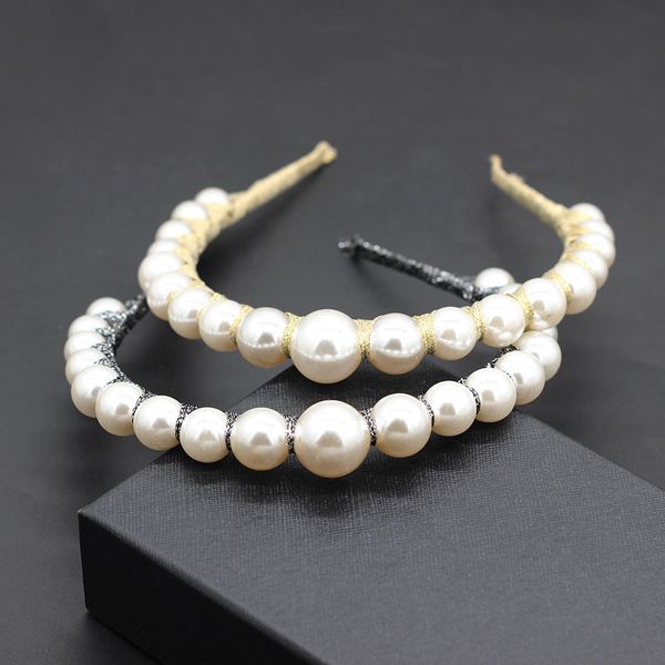 pearl simple and beautiful headband korean fashion temperament simple pearl headband travel leisure street headband 850, Golden;white
pearl simple and beautiful headband korean fashion temperament simple pearl headband travel leisure street headband 850, Golden;white