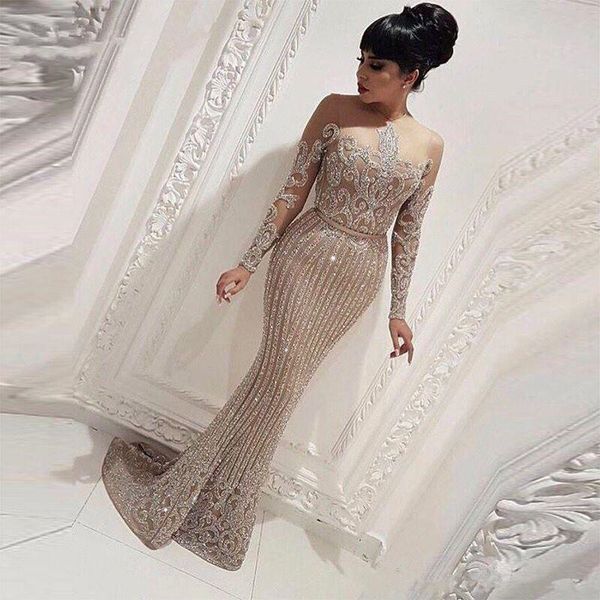 luxury long sleeve gold sequined mermaid arabic dubai woman evening dresses 2019 prom dress party gowns plus size abendkleider robe de soire, Black;red
luxury long sleeve gold sequined mermaid arabic dubai woman evening dresses 2019 prom dress party gowns plus size abendkleider robe de soire, Black;red