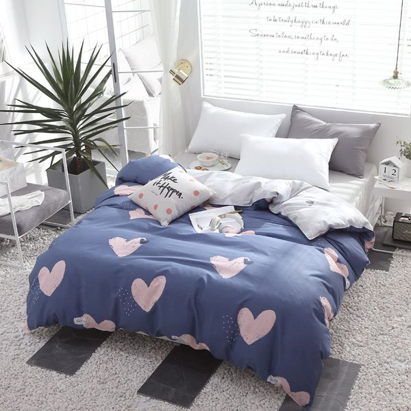 1 piece red love pattern duvet cover with zipper cotton quilt or comforter or case pastoral printing twin full queen
1 piece red love pattern duvet cover with zipper cotton quilt or comforter or case pastoral printing twin full queen