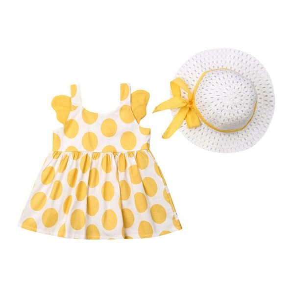 newborn toddler kids girl summer clothes sundress dress+straw sunhat outfits set 0-3years, Red;yellow
newborn toddler kids girl summer clothes sundress dress+straw sunhat outfits set 0-3years, Red;yellow