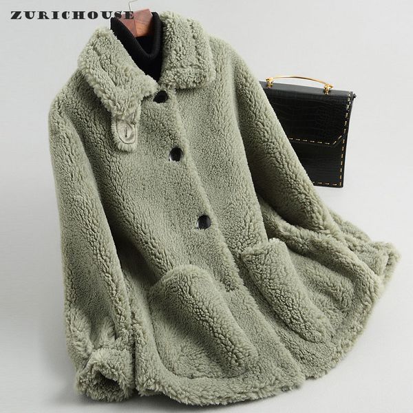 zurichouse natural fur coat women 2020 clearance sale sheep shearing real fur warm winter jacket woman, Black 
zurichouse natural fur coat women 2020 clearance sale sheep shearing real fur warm winter jacket woman, Black
