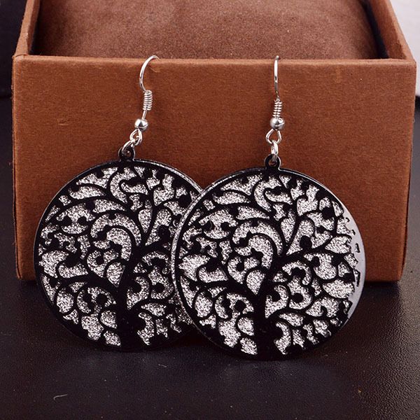 fashion jewelry round life tree hollow out scrub earrings for women long earrings designs fine jewelry, Silver
fashion jewelry round life tree hollow out scrub earrings for women long earrings designs fine jewelry, Silver