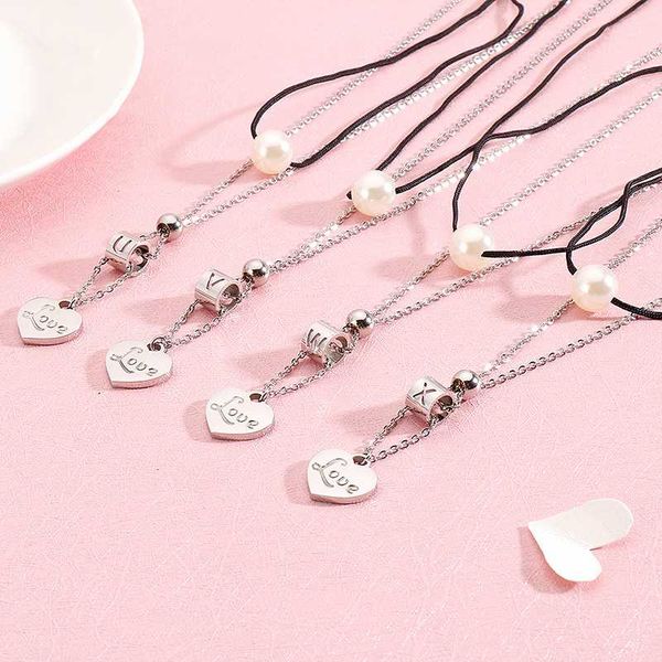 creative letter a-z pendant necklaces for women gold/silver stainless steel link charm choker shell pearl frauen jewelry 
creative letter a-z pendant necklaces for women gold/silver stainless steel link charm choker shell pearl frauen jewelry