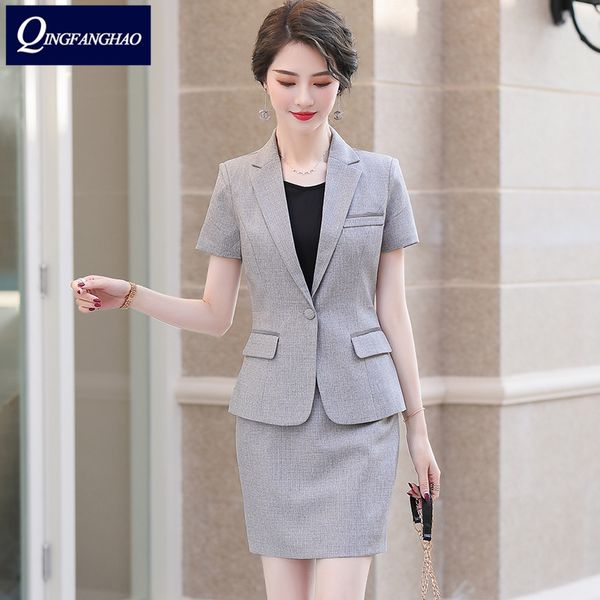 2020 summer new short-sleeved suit temperament slim professional wear female suit office jewelry store beauty workwear, White;black
2020 summer new short-sleeved suit temperament slim professional wear female suit office jewelry store beauty workwear, White;black