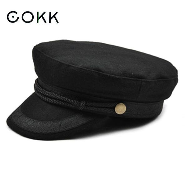 cokk military hat winter knitted cap flat hats for women black grey male female casquette militaire gorra plana, Blue;gray
cokk military hat winter knitted cap flat hats for women black grey male female casquette militaire gorra plana, Blue;gray