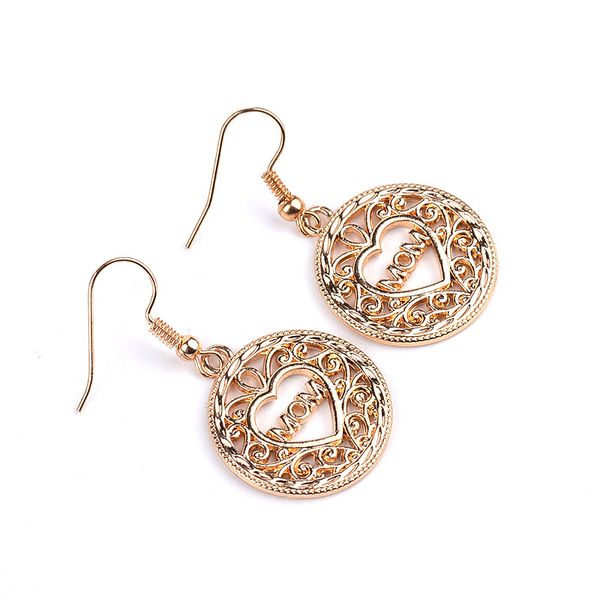 Fashion MOM Letter Drop Earrings Hollow Love Heart shape Dangle & Chandelier Gold Ear hook For women Mama Mother's Day Jewelry Gift
Fashion MOM Letter Drop Earrings Hollow Love Heart shape Dangle & Chandelier Gold Ear hook For women Mama Mother's Day Jewelry Gift