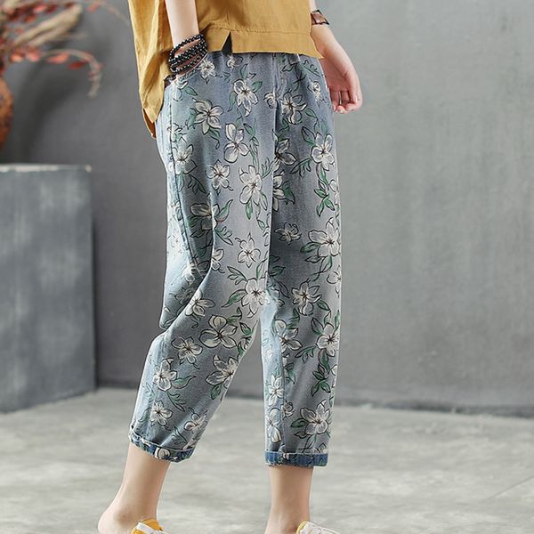 women jeans denim pants bottoms floral print retro vintage casual fashion big loose for summer spring autumn az51204118, Blue
women jeans denim pants bottoms floral print retro vintage casual fashion big loose for summer spring autumn az51204118, Blue