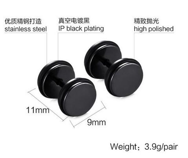 2019 simple trendy circular dumbbell pie earrings titanium steel stud earrings for men boyfriend gift wholesale 4 colors, Golden;silver
2019 simple trendy circular dumbbell pie earrings titanium steel stud earrings for men boyfriend gift wholesale 4 colors, Golden;silver