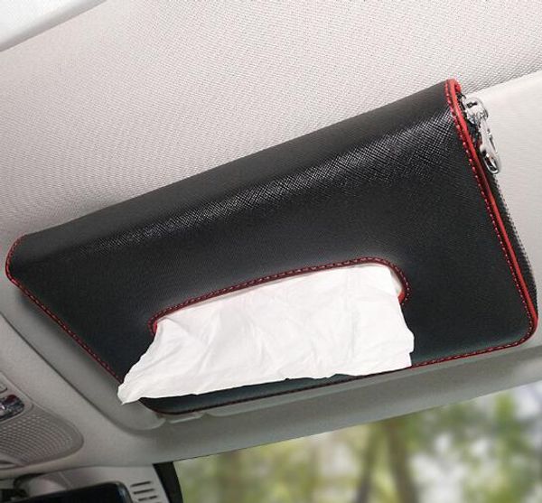 car kit tissue box carbon fiber pu car sun visor hanging type tissue cover in styling
car kit tissue box carbon fiber pu car sun visor hanging type tissue cover in styling